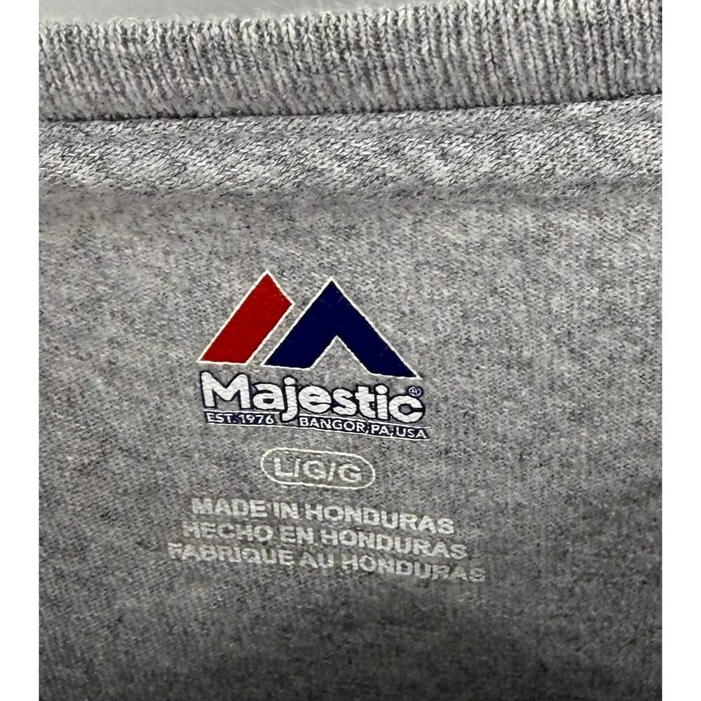 Majestic Mens T Shirt Size Large Gray Houston Astros 2017 World Series Champions - Picture 4 of 4